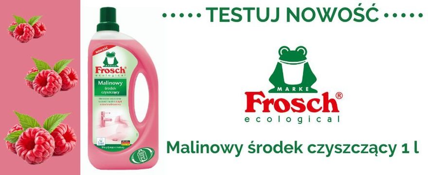 TESTOWANIE: ekologiczny środek czyszczący marki Frosch o zapachu maliny! 