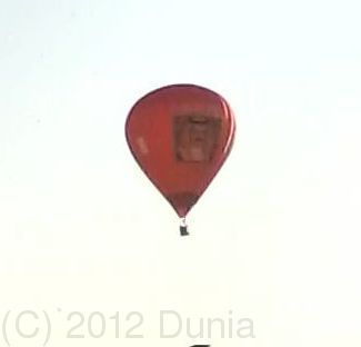 Taki balon leciał na moim kuchennym niebie. 
